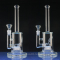 Glass Water Pipe for Daily Use with Clear Perc (ES-GB-027)